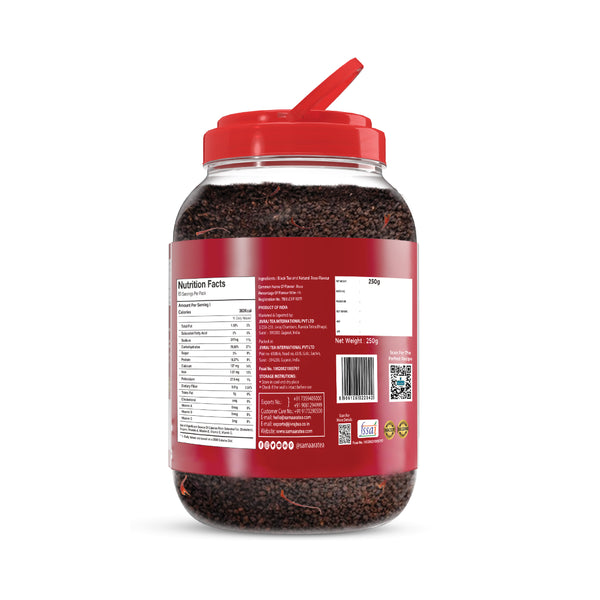JIVVIJ SAMAARA Premium Gulabo Rose Tea 250gm Jar | CTC Black Leaf Tea | Mamari Chai | Strong Exotic Natural Flavour Tea