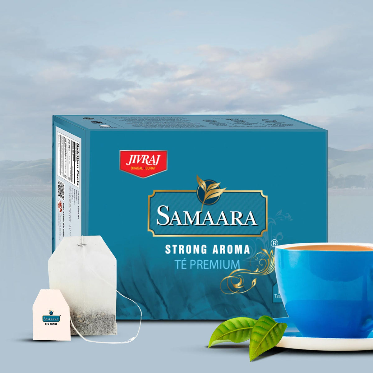 Samira Tea Jivraj Samaara Black Tea 100 Tea Bags | Easy to Carry & Hassle Free