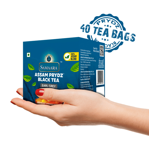Jivvij Samaara Prydz Pyramid Earl Grey | 40 Tea Bags | Exceptional Taste
