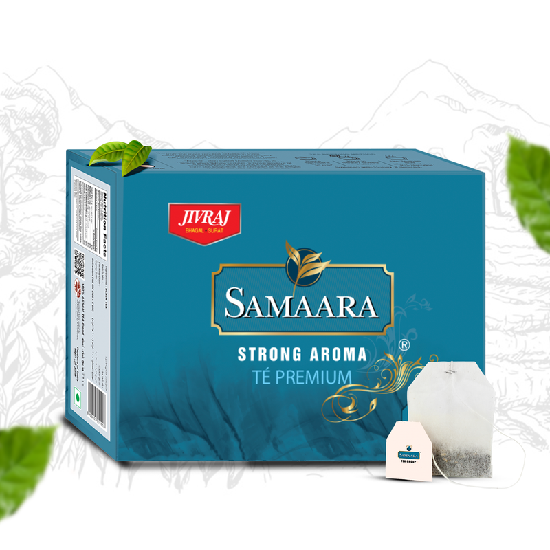 Jivraj Samaara Black Tea 100 Tea Bags | Easy to Carry & Hassle Free