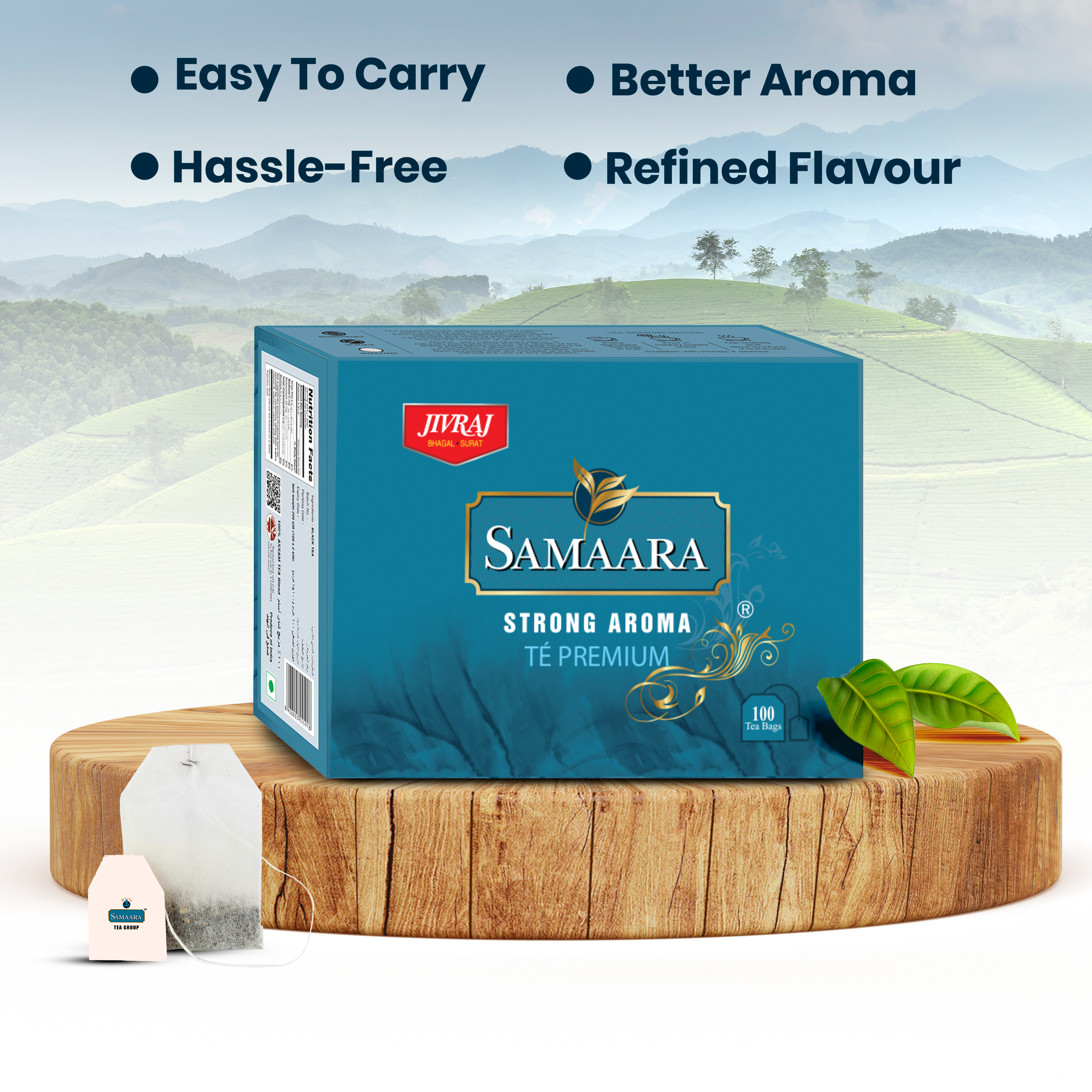 Jivraj Samaara Black Tea 100 Tea Bags