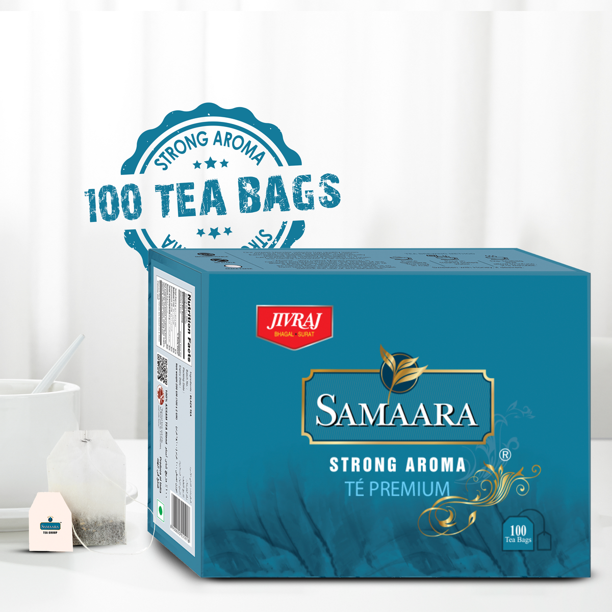 Shop Pack Of 100 Assam Black Tea Bags Online – Samaara Tea