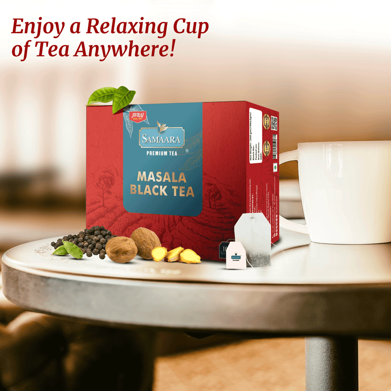 Jivraj Samaara Masala Black Tea |100 Tea Bags | Bold Flavours