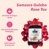 Jivvij Samaara Premium Gulabo Rose Tea | CTC Black Leaf Tea | Mamari Chai | Strong Exotic Natural Flavour Tea
