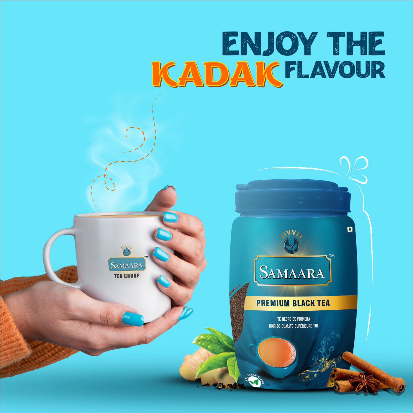 Jivvij Samaara Black Tea Jar