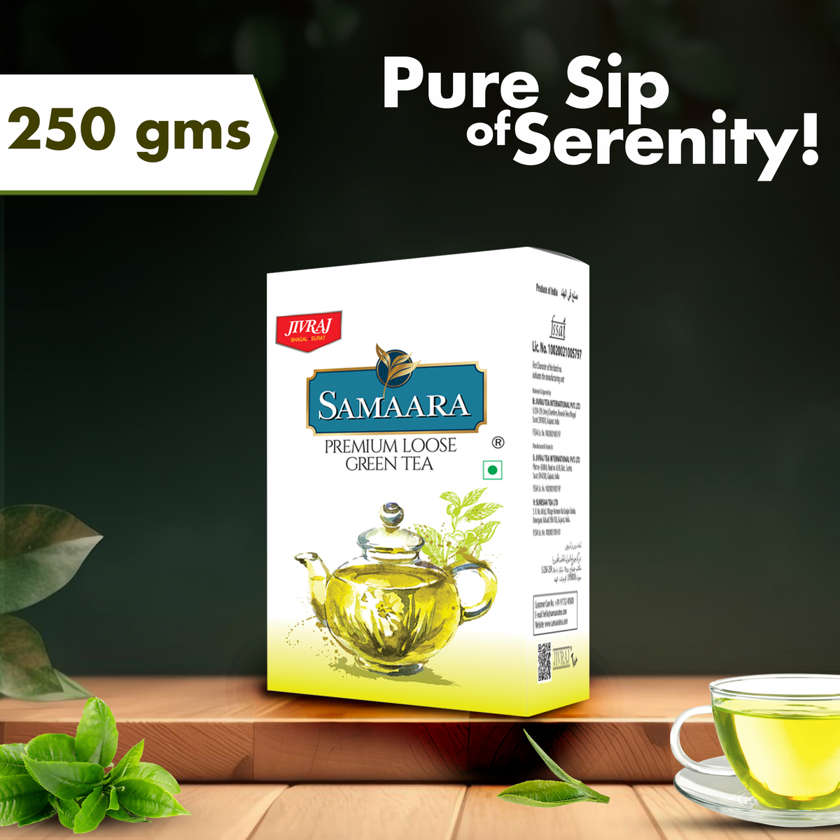 Samira Tea Buy Premium Loose Green Tea Online (250 gms Box) | Samaara Tea
