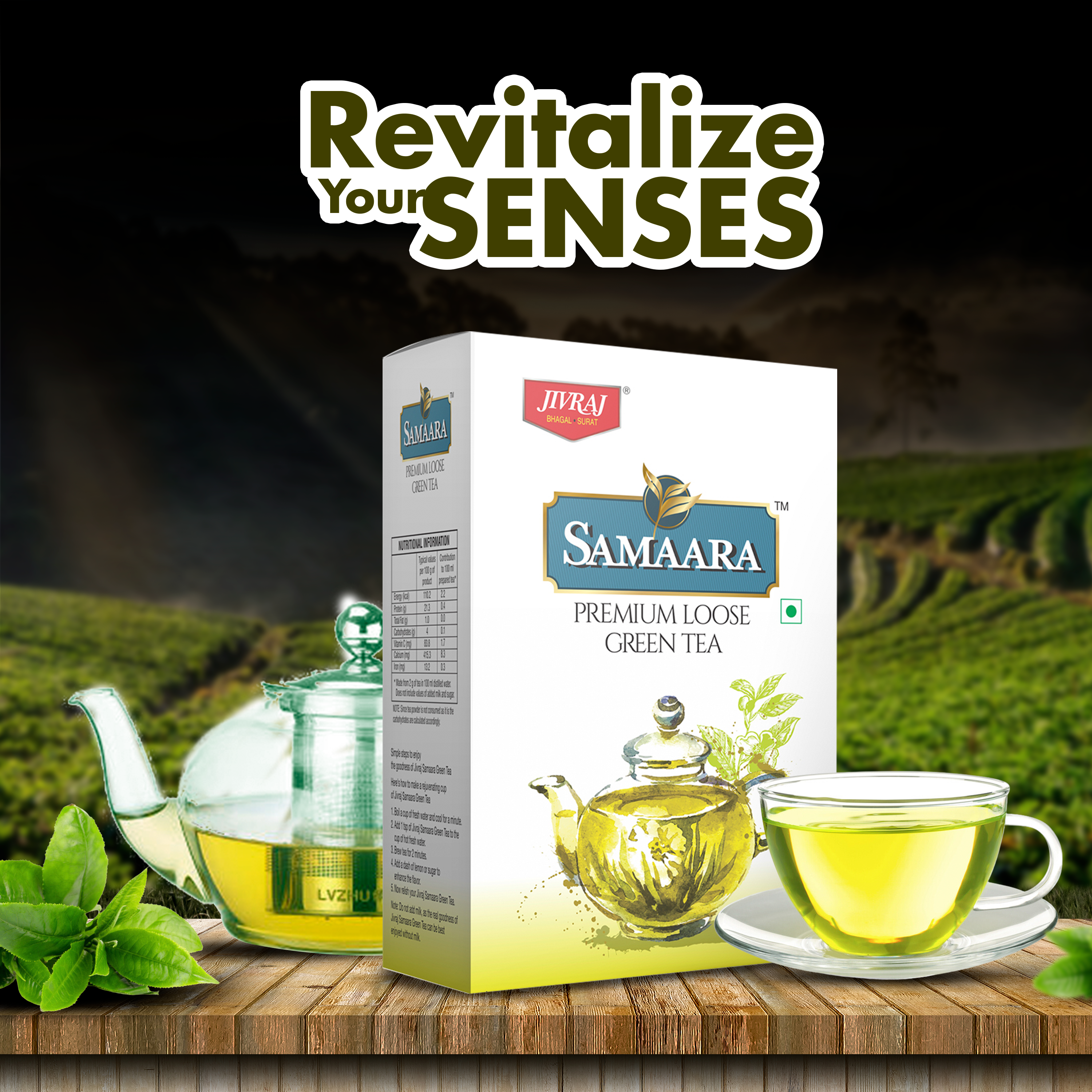 Jivraj Samaara Premium Loose Green Tea 250gm