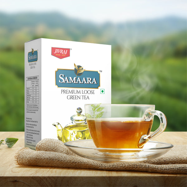 Jivraj Samaara Premium Loose Green Tea 250gm | Rich in Anti Oxidants