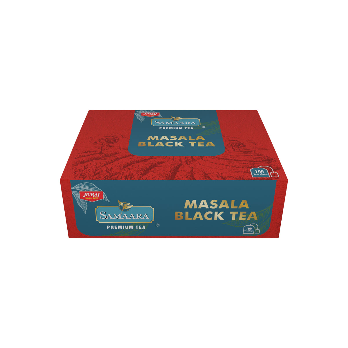 Samira Tea Jivraj Samaara Masala Black Tea |100 Tea Bags | Bold Flavours
