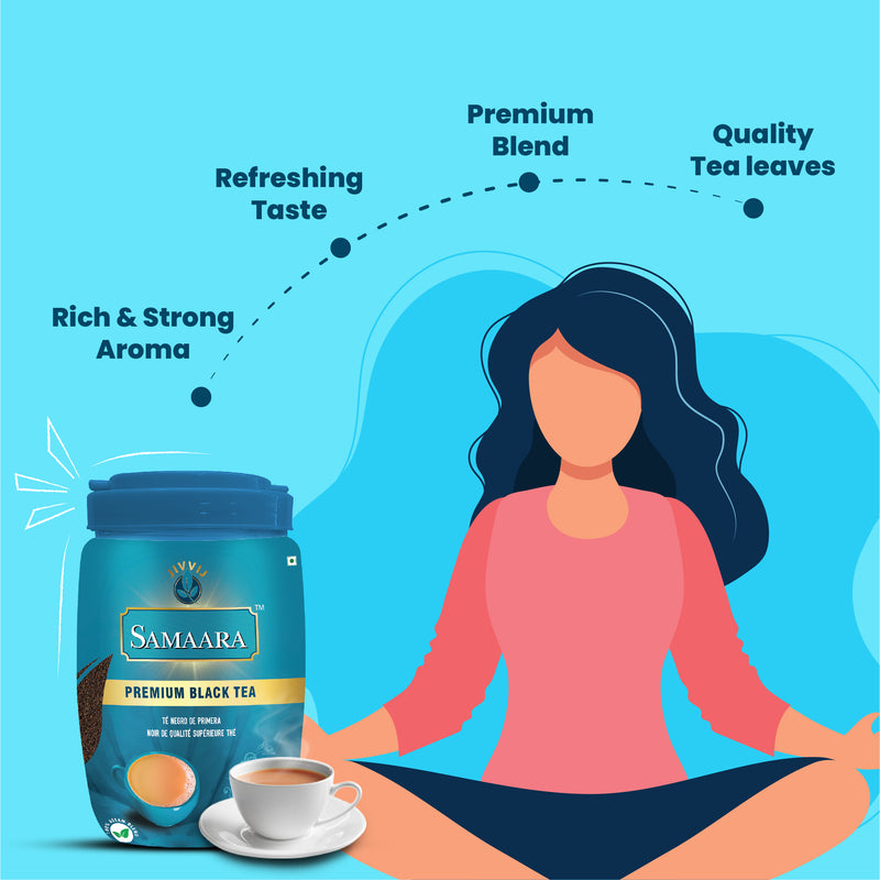 Jivvij Samaara Black Tea Jar | Rich & Storng Aroma